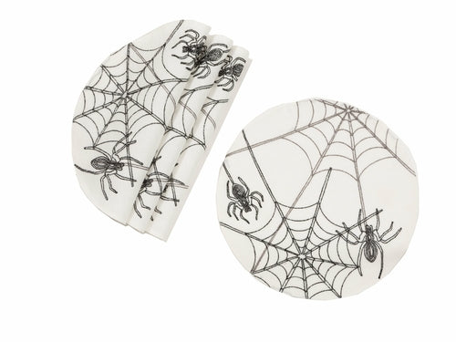 Halloween Spider Web 16'' Placemats, Set of 4