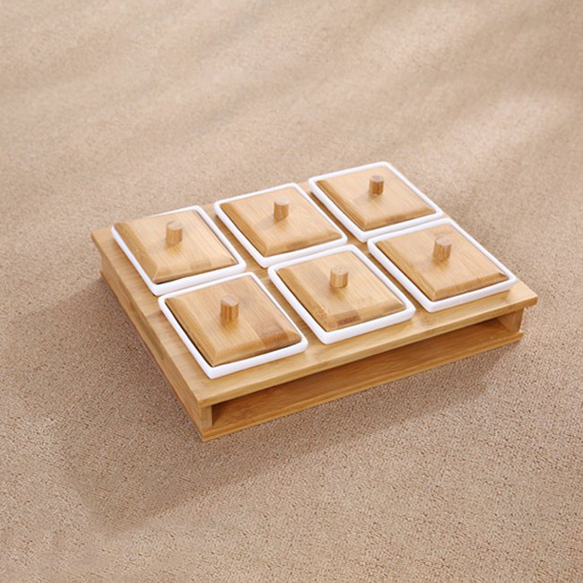 Bamboo Condiment/Nut/Snack Storage
