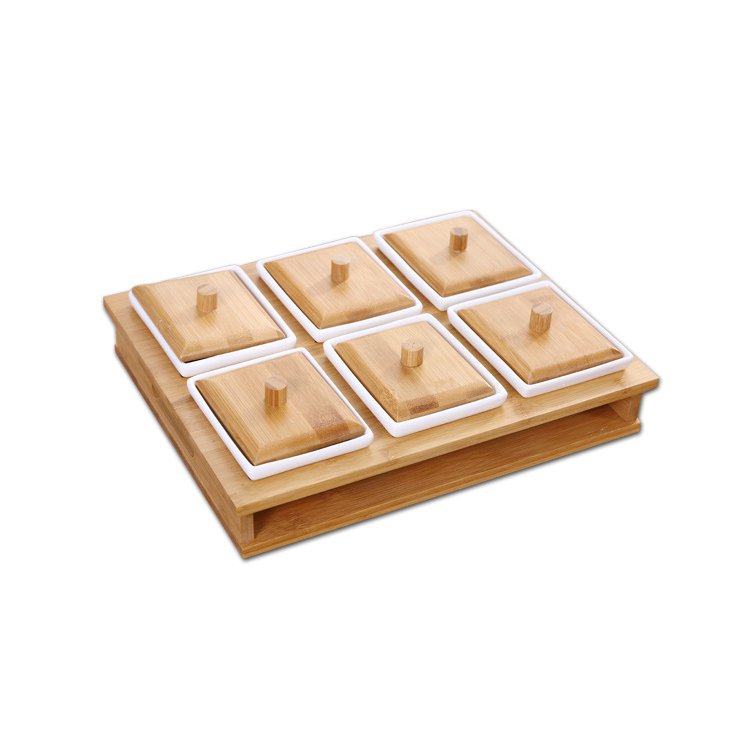 Bamboo Condiment/Nut/Snack Storage